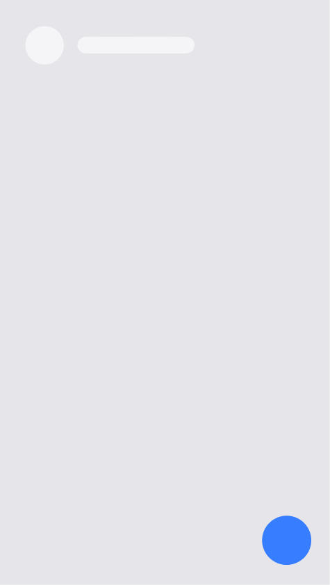 Wireframe: self view with floating comment button