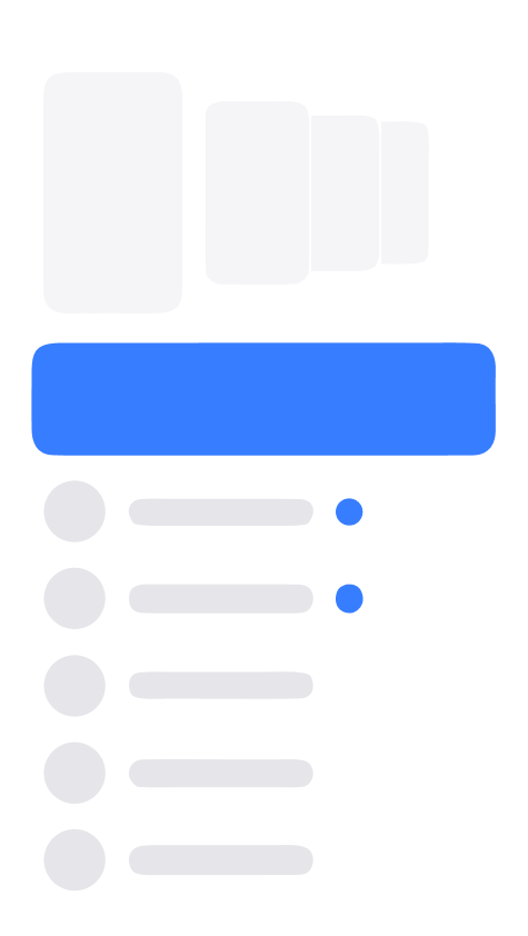 Wireframe: viewer sheet with unread comment indicators